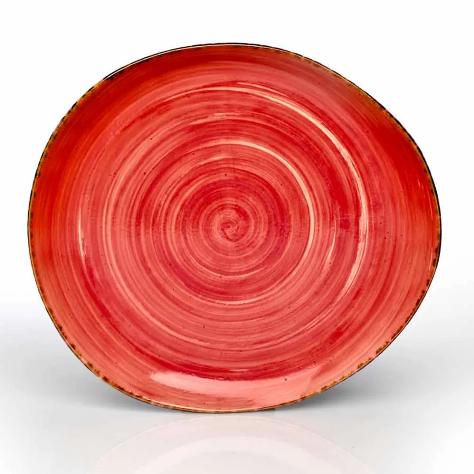 Ensemble de 16 plats design moderne en grès coloré élégant - Simba Viadurini