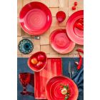 Ensemble de 16 plats design moderne en grès coloré élégant - Simba Viadurini