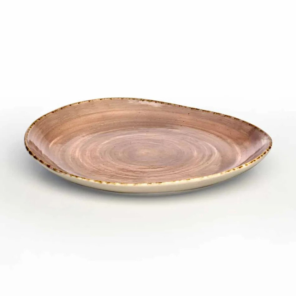 Ensemble de 20 assiettes colorées modernes en grès design élégant - Simba Viadurini