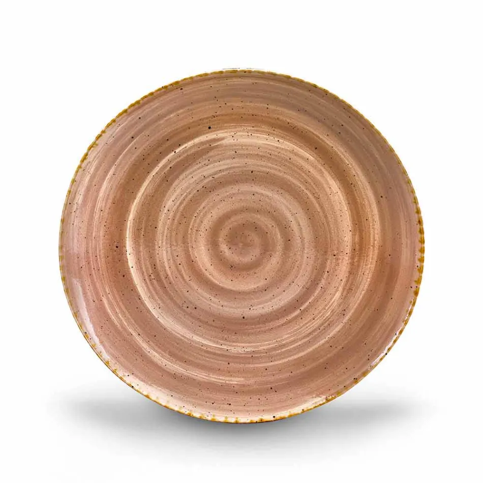 Ensemble de 20 assiettes colorées modernes en grès design élégant - Simba Viadurini