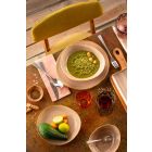 Ensemble de 20 assiettes colorées modernes en grès design élégant - Simba Viadurini