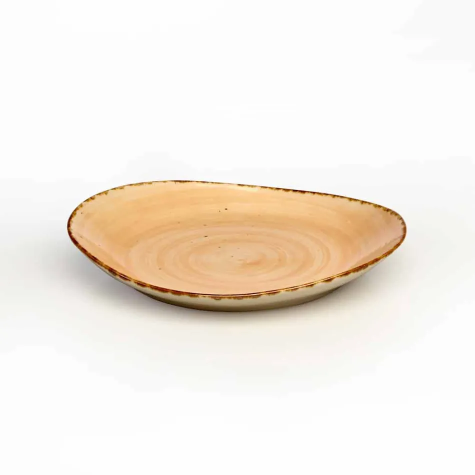 Ensemble de 20 assiettes colorées modernes en grès design élégant - Simba Viadurini