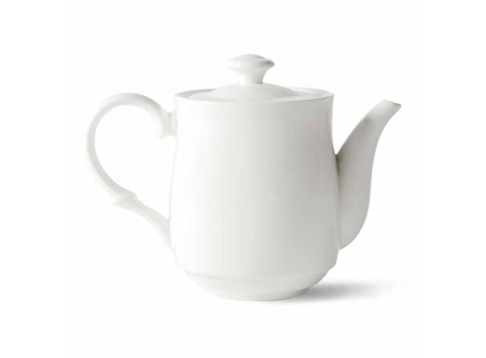 Ensemble de tasses à thé en porcelaine 15 pièces design avec pied - Armanda Viadurini