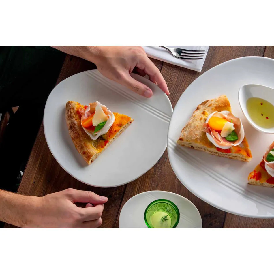 Service à vaisselle apéritif en porcelaine moderne 36 pièces - Nalah Viadurini