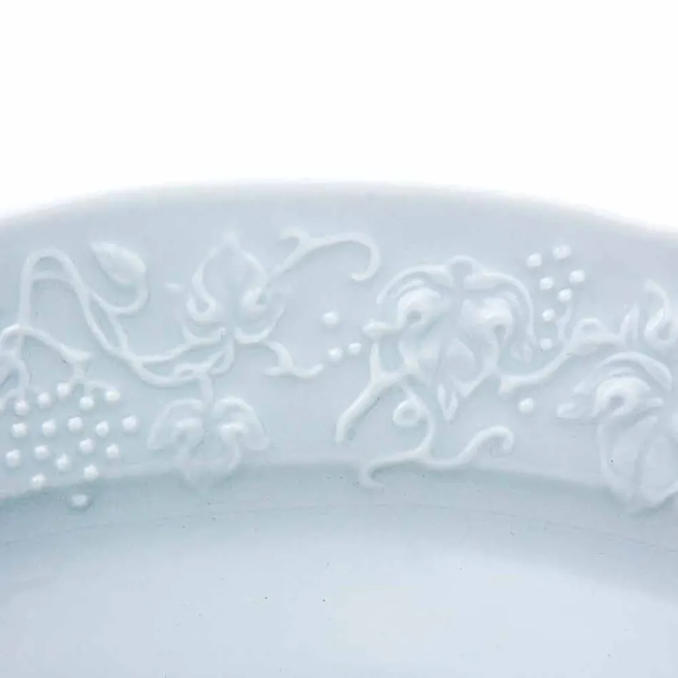 Ensemble de 27 assiettes design en porcelaine blanche élégante - Gimignano Viadurini