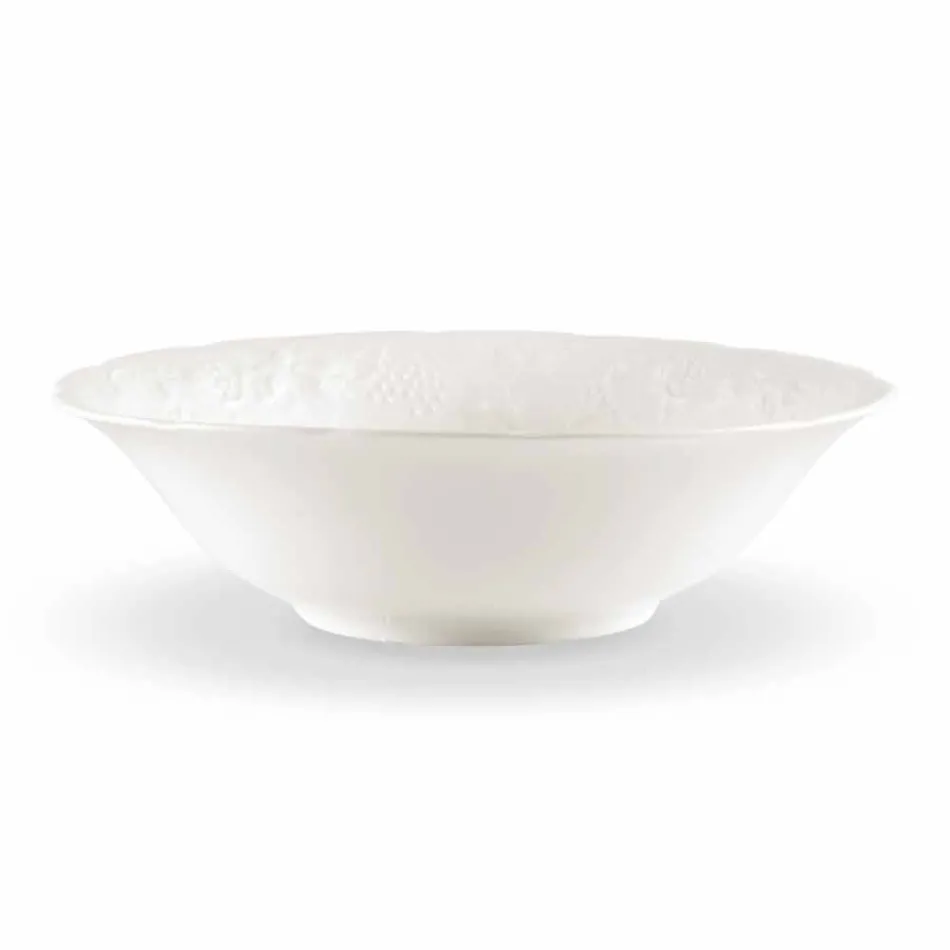 Ensemble de 27 assiettes design en porcelaine blanche élégante - Gimignano Viadurini