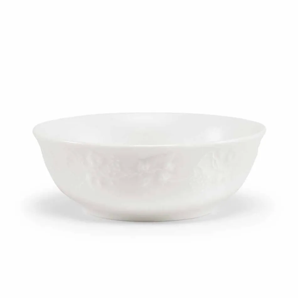 Ensemble de 27 assiettes design en porcelaine blanche élégante - Gimignano Viadurini