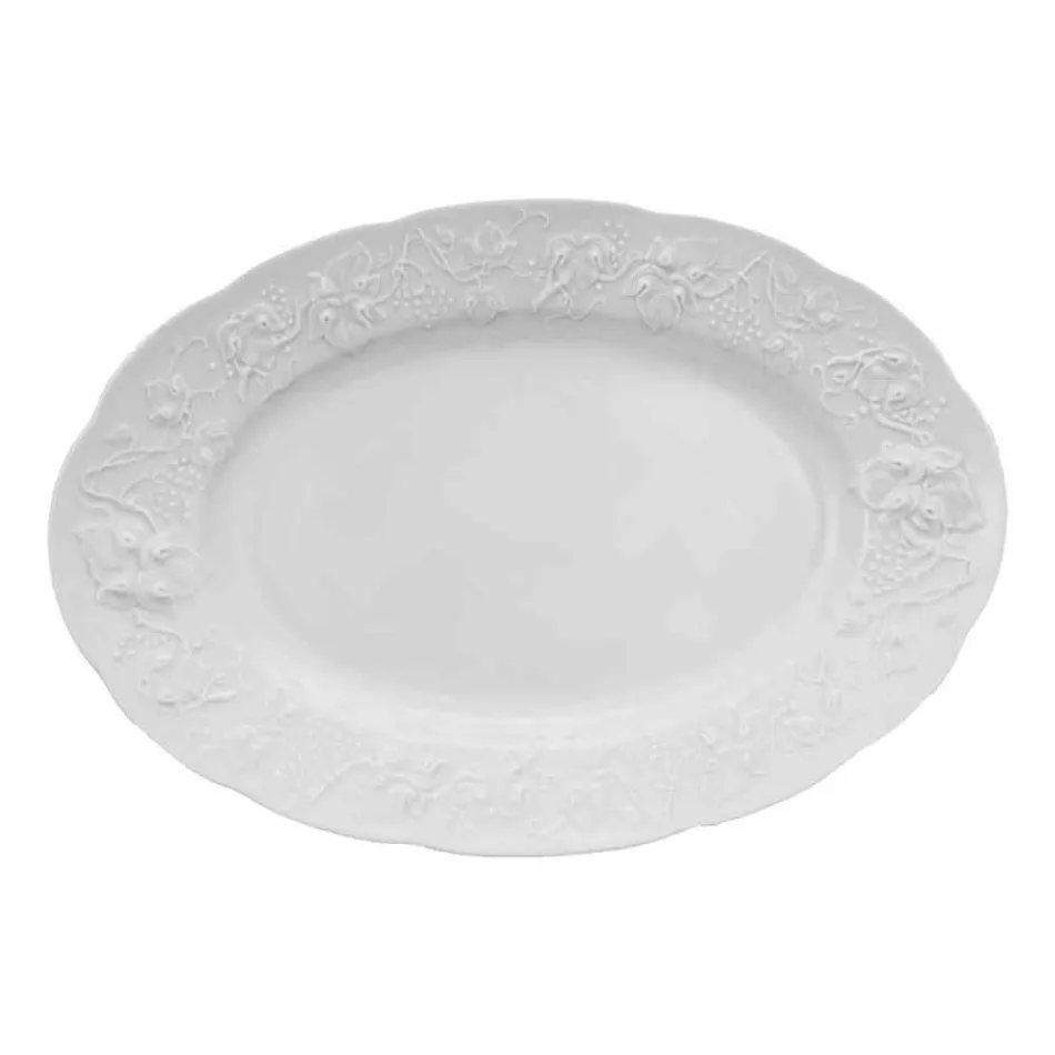 Ensemble de 27 assiettes design en porcelaine blanche élégante - Gimignano Viadurini