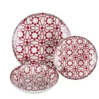 Service de table en porcelaine 18 pièces en 2 finitions différentes - Jamais Viadurini