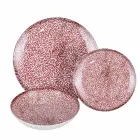 Service de table en porcelaine 18 pièces en 2 finitions différentes - Jamais Viadurini