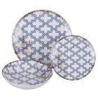 Service de table en porcelaine 18 pièces en 2 finitions différentes - Jamais Viadurini