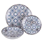 Service de table en porcelaine 18 pièces en 2 finitions différentes - Jamais Viadurini