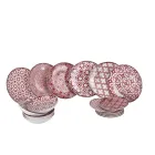 Service de table en porcelaine 18 pièces en 2 finitions différentes - Jamais Viadurini