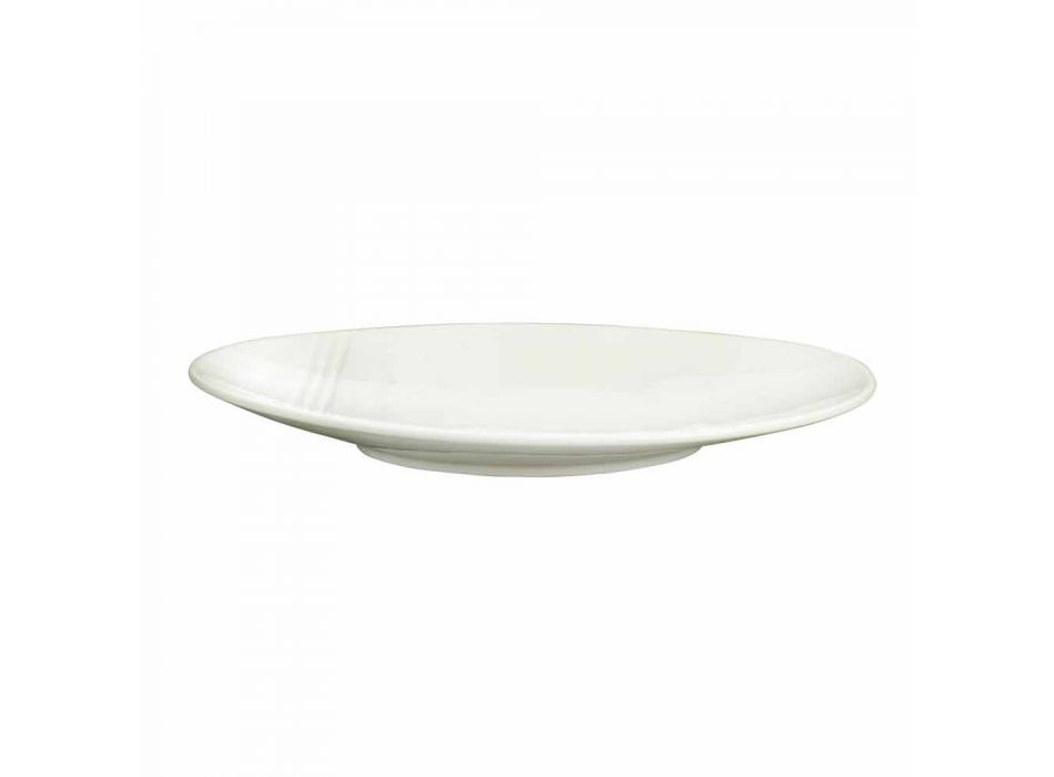Assiette à dîner en porcelaine moderne 26 pièces - Nalah Viadurini