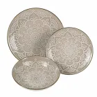 Service de vaisselle en dur gris dolomite, bleu clair ou bleu 18 pièces - Arabe Viadurini