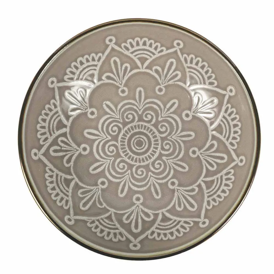 Service de vaisselle en dur gris dolomite, bleu clair ou bleu 18 pièces - Arabe Viadurini