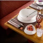 Service de vaisselle en porcelaine blanche 23 pièces design moderne et élégant - Nalah Viadurini