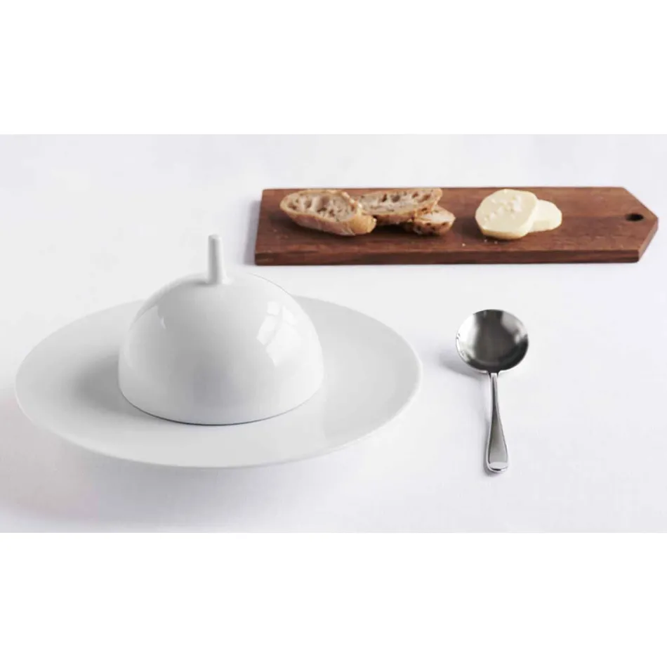 Ensemble de dîner moderne et élégant en porcelaine 24 pièces - Télescope Viadurini