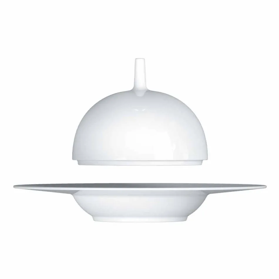 Ensemble de dîner moderne et élégant en porcelaine 24 pièces - Télescope Viadurini