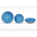 Service d'assiettes à dîner en porcelaine 18 pièces colorées et modernes - Rurolo Viadurini