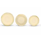 Service d'assiettes à dîner en porcelaine 18 pièces colorées et modernes - Rurolo Viadurini