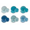 Service de vaisselle Blue Shades Vaisselle complète en grès 18 pièces - Abruzzo4