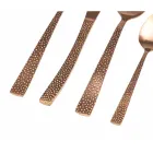 Ménagère Acier Cuivre Mat Effet Tortue 24 Pièces - Roche Viadurini