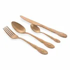 Ménagère Coloré En Acier Satiné Design Complet 24 Pièces - Fantasiapos Viadurini