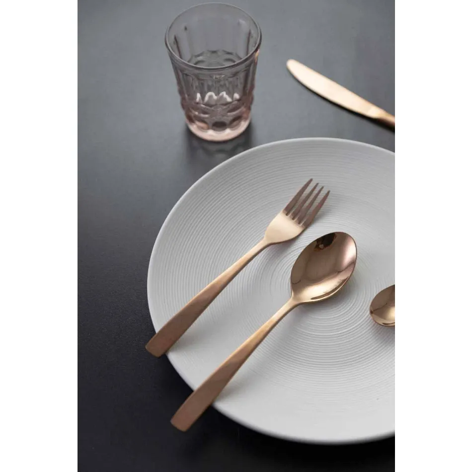 Ménagère de luxe en acier inoxydable 24 pièces - Wisconsinpos Viadurini