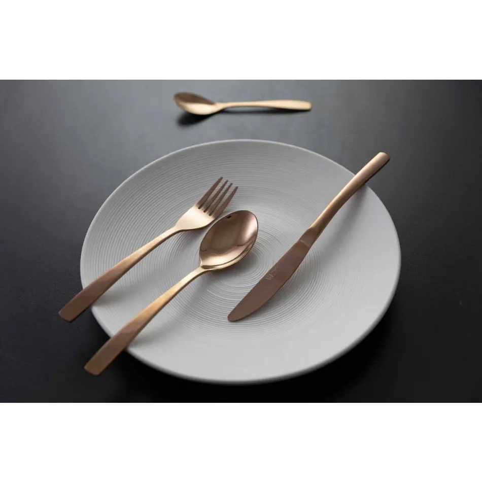 Ménagère de luxe en acier inoxydable 24 pièces - Wisconsinpos Viadurini