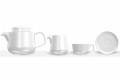 Service de tasse et soucoupe en porcelaine, théière en porcelaine et pot à lait 14 pièces - Arctique