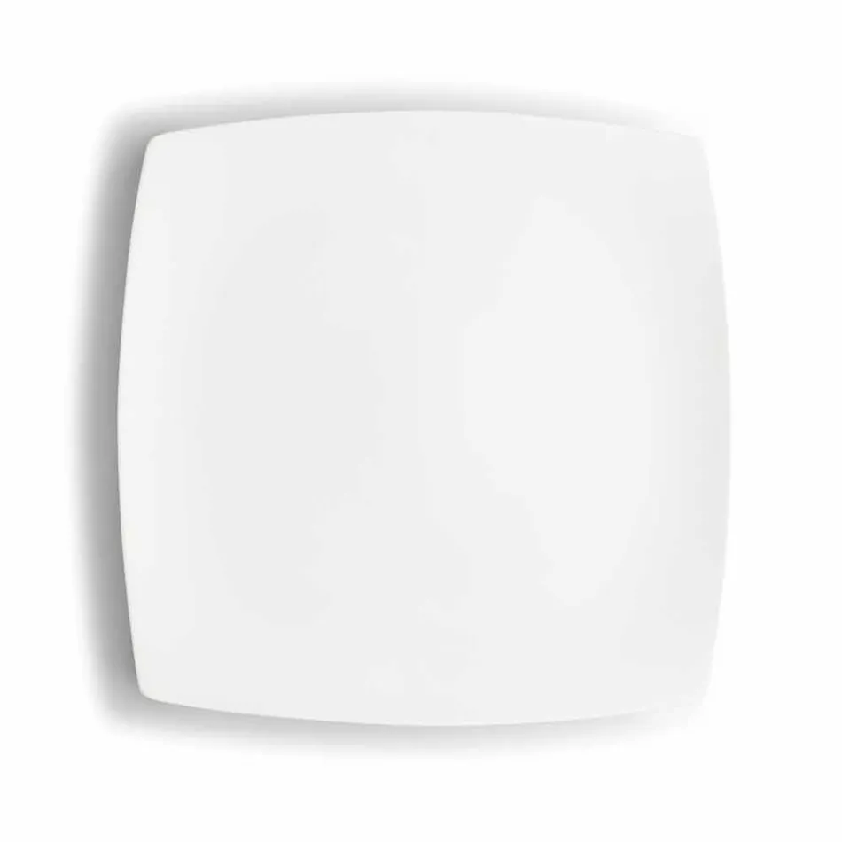 Tasses à Café En Porcelaine Blanche Service Design Moderne 8 Pièces - Duomo Viadurini