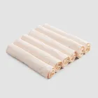 Service de serviettes élégant en lin avec bord plié, 6 pièces colorées - Onestini Viadurini