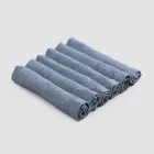 Service de serviettes élégant en lin avec bord plié, 6 pièces colorées - Onestini Viadurini