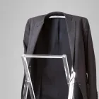 Valet de Chambre Pliant en Cristal Acrylique Transparent - Stecla Viadurini