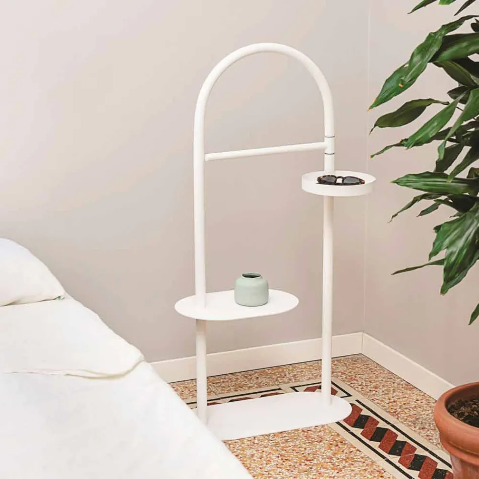 Valet de chambre moderne en acier peint RAL de design Made in Italy - Mirello Viadurini