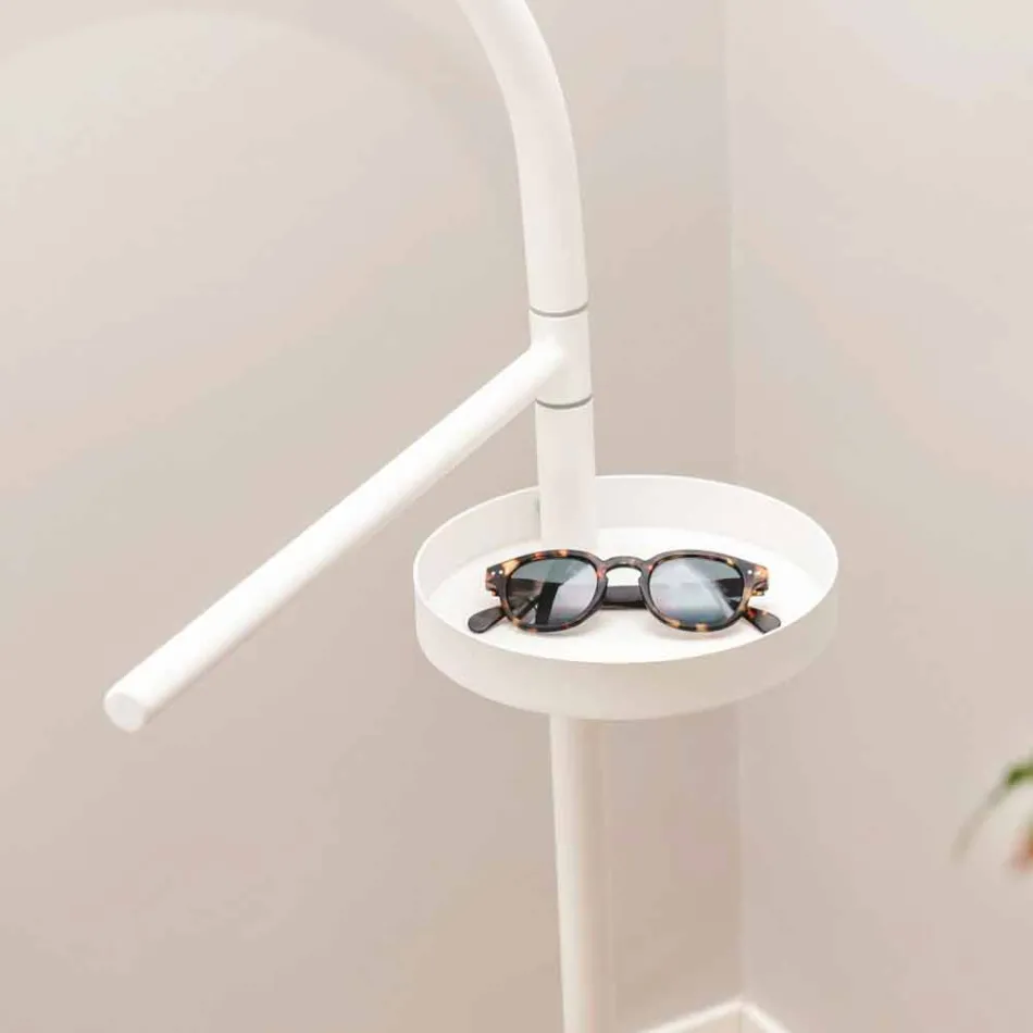 Valet de chambre moderne en acier peint RAL de design Made in Italy - Mirello Viadurini