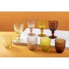 Coffret de 12 Verres à Eau 265 ml en Verre à Décor Arabesque - Arabe Viadurini