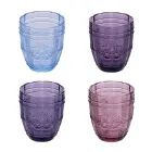 Coffret de 12 Verres à Eau 265 ml en Verre à Décor Arabesque - Arabe Viadurini