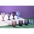 Coffret de 12 Verres à Eau 265 ml en Verre à Décor Arabesque - Arabe Viadurini