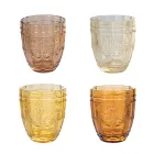 Coffret de 12 Verres à Eau 265 ml en Verre à Décor Arabesque - Arabe Viadurini