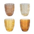 Coffret de 12 Verres à Eau 265 ml en Verre à Décor Arabesque - Arabe