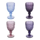 Set de 12 Gobelets en Verre 265 ml à Décor Arabesque - Arabe Viadurini