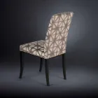 Septembre 2 fauteuils modernes avec des jambes de bois en noir Audrey Viadurini