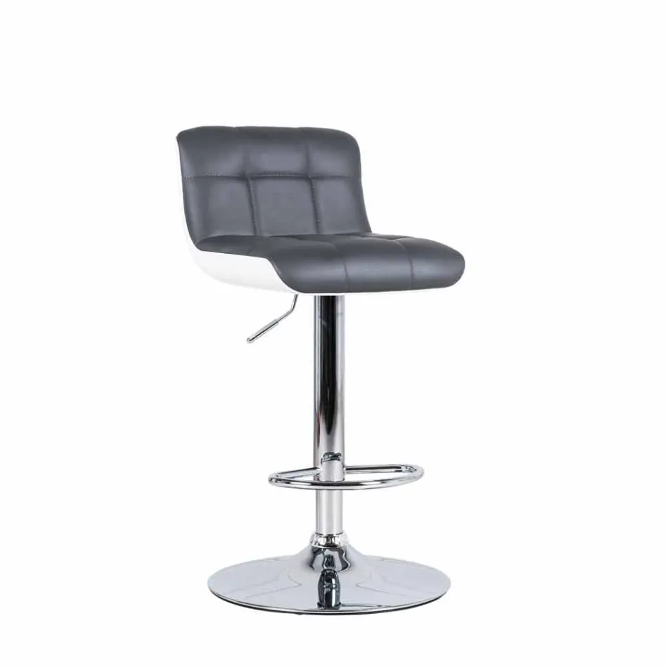 Septembre 2 tabourets design rembourrés, réglables en hauteur Ida Viadurini