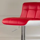 Septembre 2 tabourets design rembourrés, réglables en hauteur Ida Viadurini