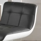 Septembre 2 tabourets design rembourrés, réglables en hauteur Ida Viadurini