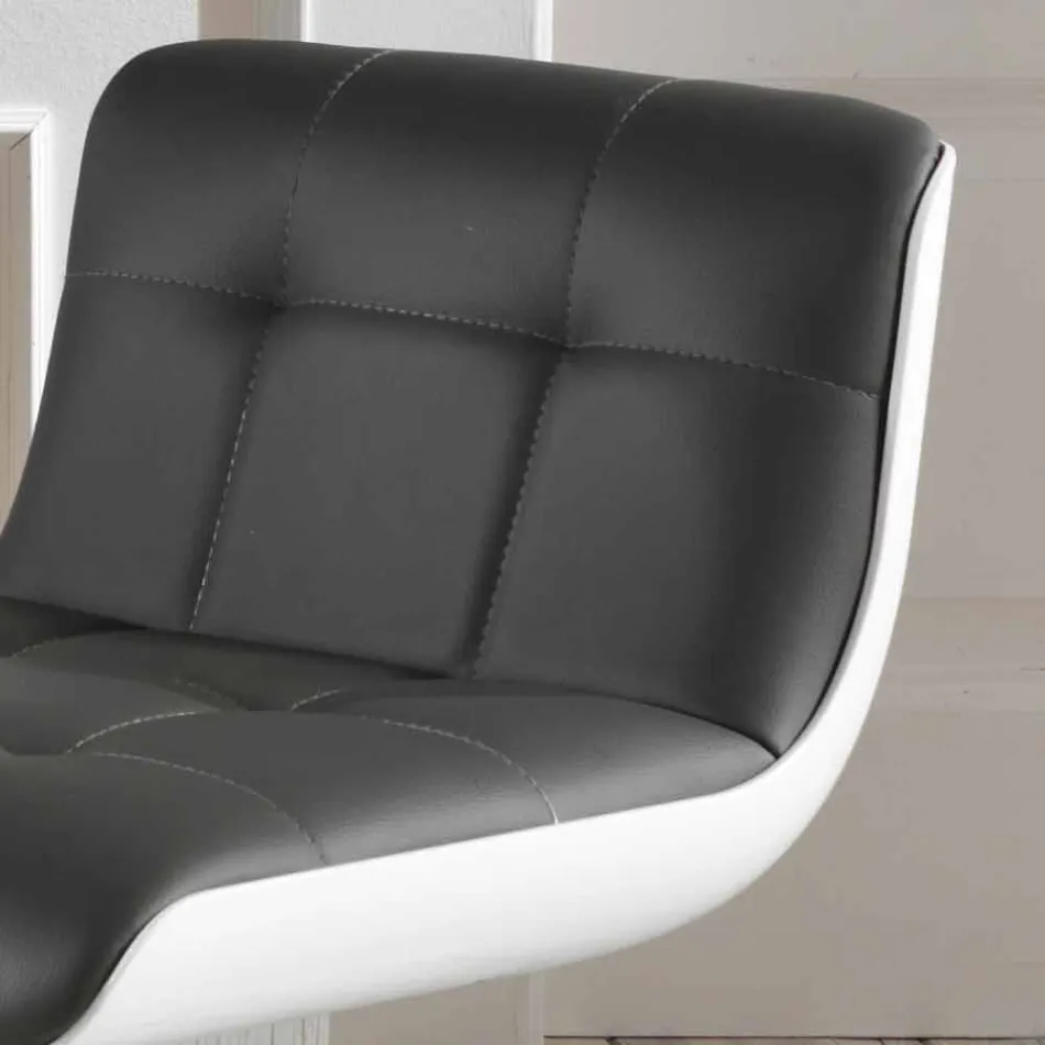 Septembre 2 tabourets design rembourrés, réglables en hauteur Ida Viadurini