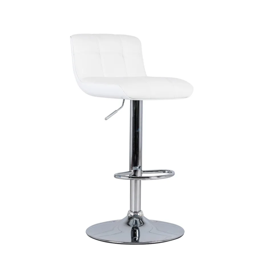 Ensemble de 2 tabourets rembourrés design Ida, hauteur réglable Viadurini
