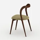 Ensemble de 4 chaises de salle à manger élégantes en bois massif, fabriquées en Italie - Numa Viadurini